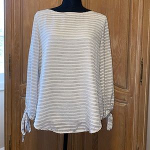 Banana Republic long sleeve lined peasant blouse